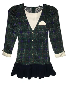 Sweet Soda by Great Escape Girls Dress Vintage Size 7 Long Sleeve Ruffled Skirt - Picture 1 of 2