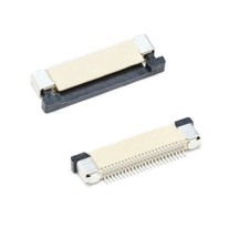 5x FFC FPC 24-pin 0.5mm Pitch Ribbon Flat Connector Plat Socket ZIF Top Contact