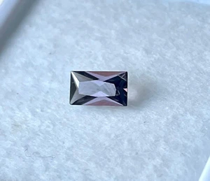 Natural 100% VS 1.20 ct 9x5.1x3 mm Princess Cut Purple Spinel Mogok Gemstone - Picture 1 of 7
