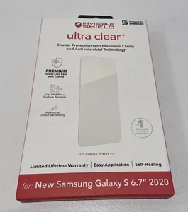 Invisible Shield (ZAGG) Ultra Clear+ Glas Samsung Galaxy S 6,7" 2020 NEU Originalverpackt - Bild 1 von 4