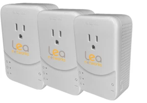 NetSocket1800 Powerline Adapter, HPAV2 MIMO, Filtered Outlet (3 Pack) - Picture 1 of 4
