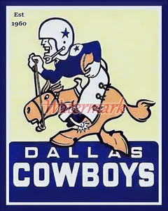 NFL 1960 Dallas Cowboys Vintage Logo Color 8 X 10 Photo Picture - Picture 1 of 1
