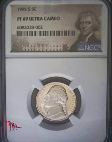 1995-S Jefferson 5 Cents NGC PR69DCAM Cover