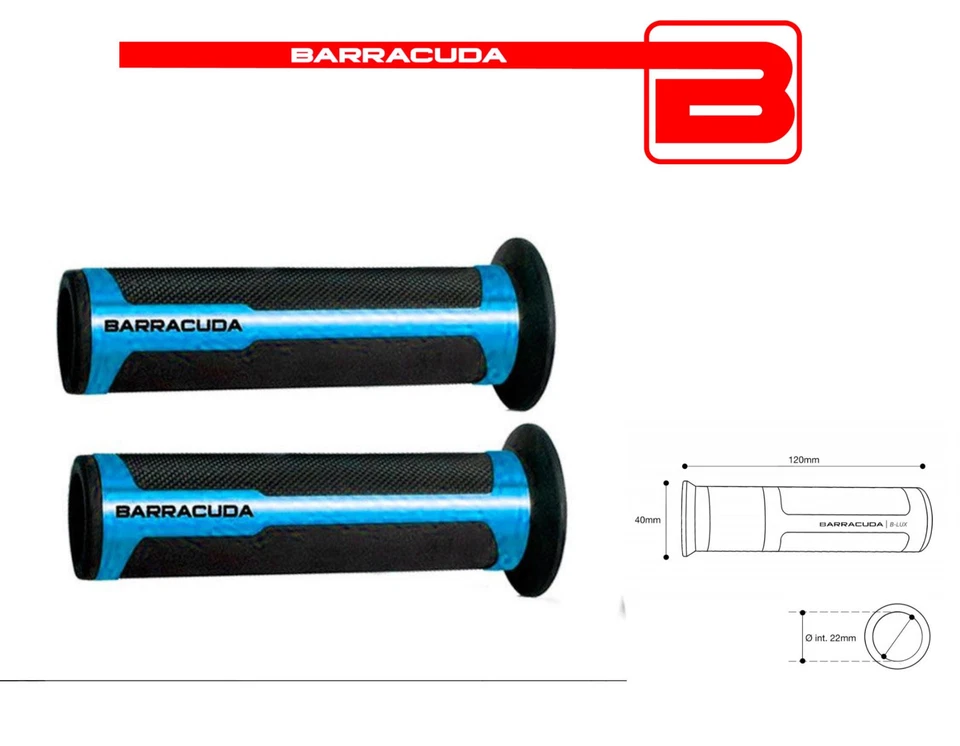 BARRACUDA Blue Race Knobs 120mm + Tiragas for Ducati 350 F3 - 620 Sport - Image 1 of 1