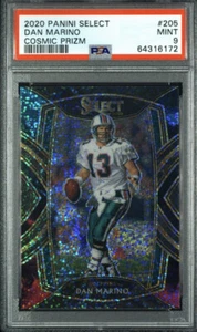 Panini Select Cosmic Prizms 2020 Dan Marino SSP nivel de club #205 - PSA 9 como nuevo - Imagen 1 de 2
