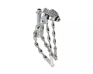 Chrome BENT Flat Twisted Bicycle Springer Fork for 12" Cruiser Lowrider Bikes - Picture 1 of 1