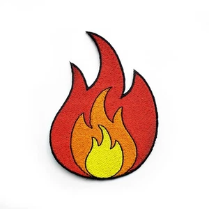 Patch Fiamma Fuoco - Patch Morale Tattica, Patch Gancio e Anello o Ferro da Stirare - Foto 1 di 3