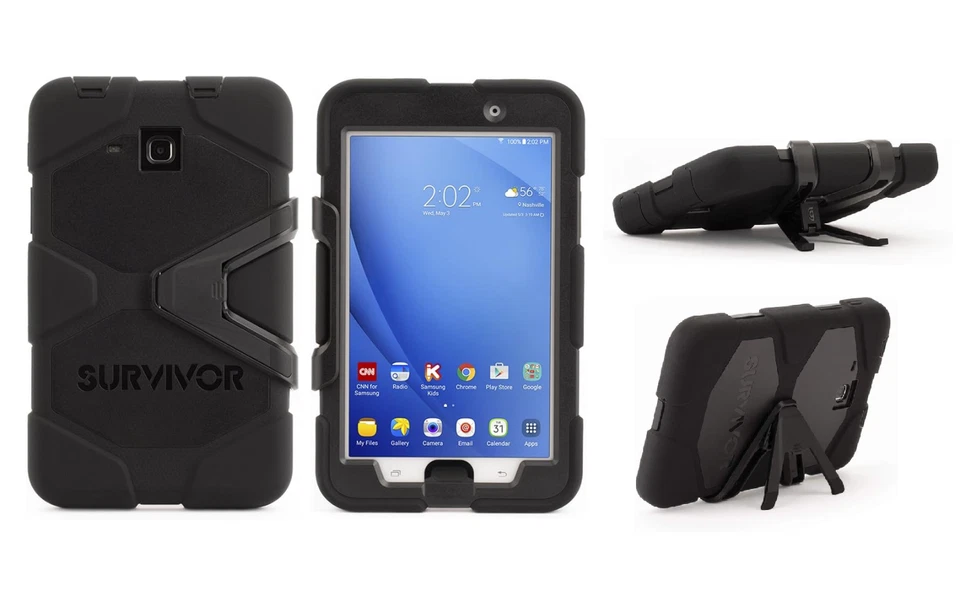 Griffin Survivor ALL-TERRAIN For Samsung Galaxy Tab A 7"  Tough ShockProof Case - Image 1 of 4