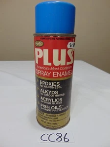 VINTAGE SPRAY CAN PAINT NEW YORK BRONZE POWDER-NYBCO PLUS-BLUE PAPER LABEL - Picture 1 of 8