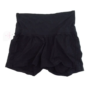 Isabel Maternity Womens Size XS Pre-Pregnancy Twill Shorts with Pockets in Black - Picture 1 of 17