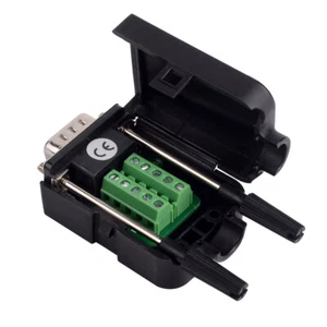 Adaptador de enchufe DB9 DB9 D-Sub conexión terminal tablero plástico - Imagen 1 de 2