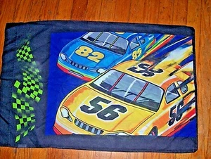 Funda de almohada vintage de doble cara NASCAR coche de los años 90 # 56, 82 y 64 - Imagen 1 de 2