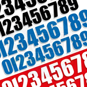 ACU RACE NUMBERS MOTORCYCLE REGULATION x3 (v3) RatMally **Single Colour - Picture 1 of 1