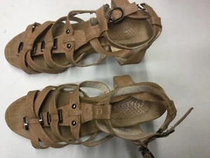 Riemchen- Damensandalette, Gr. 35, sandfarben - Bild 1 von 3