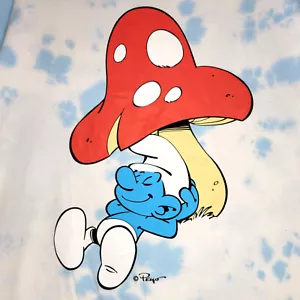 NUEVA CAMISETA PITUFOS TIE DYE PARA HOMBRE PEQUEÑA S AZUL BLANCO HONGO NUEVA CON ETIQUETAS - Imagen 1 de 13