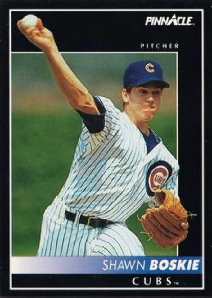 #527 Shawn Boskie - Chicago Cubs - 1992 Pinnacle Baseball - Image 1 of 1