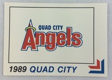 1989 Quad City Angels-Eastern League-BEST Baseball Card-Team Checklist