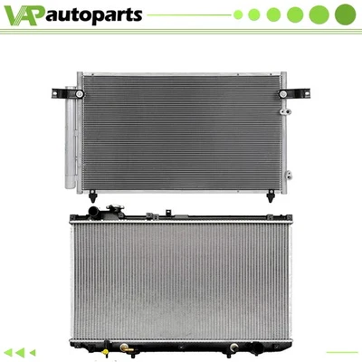 For 1998-2005 Lexus GS300 Aluminium Radiator & AC Condenser Cooling Assembly - Image 1 of 4