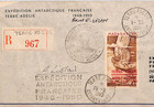 TAAF Cover *TERRE ADELIE* (Madagascar) FRENCH ANTARCTIC EXPEDITION 1950 VM125