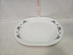 Corelle Blue Hearts 10" x 12" Platte blau Herz Schwamm Design KOSTENLOSER VERSAND - Bild 1 von 5