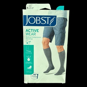 JOBST Active Wear Medium Medical Compression Socks Knee High Black 20-30 mmhg - Picture 1 of 7