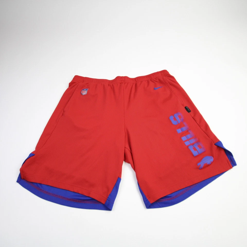 Pantalones Cortos de Práctica Dri-Fit Buffalo Bills Nike NFL On Field Para Hombre Rojo/Azul Usado Foto 1 de 4
