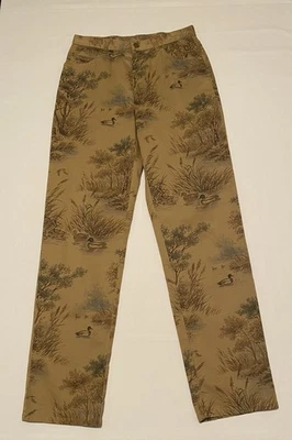 Vintage Lauren Ralph Lauren Pants Women’s 6 Chino Mallard Duck Hunting AOP - Image 1 of 4