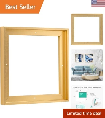 12x12英寸黄铜金色浮标框架适用于令人惊叹的艺术品展示 — 第 1/4 张图片