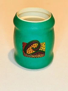 Vintage Coleman Tuffoams Foam Insulated Beer Soda Can Bottle Coozie Koozie Teal - Picture 1 of 7