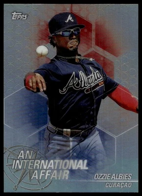 2018 Topps Chrome Update Ozzie Albies #IA-OA An International Affair - Image 1 of 2