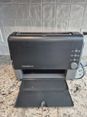 Toaster West Bend 77224 QuickServe 2 片长槽冷触感 - 已测试/有效 — 第 1/4 张图片