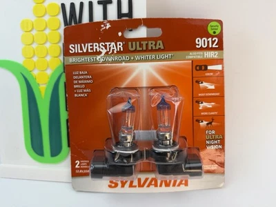 SYLVANIA 9012 SilverStar Ultra Halógeno - Faro de haz alto/bajo más brillante (2PK) Foto 1 de 2