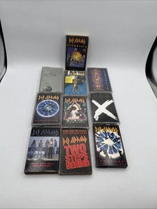 DEF LEPPARD Cassette Tape Lot x 10 Adrenalize Pyromania High Hysteria Retro - Picture 1 of 18