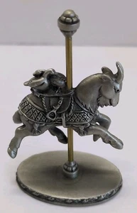 Vintage Hudson Fine Pewter Carousel Goat & Ducks Figur 3" - #3285 USA 1984 - Bild 1 von 8
