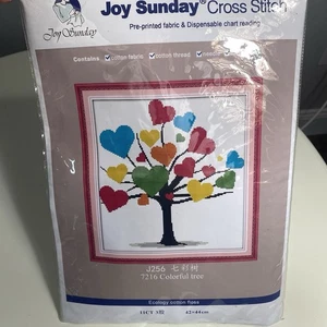 Kit de punto de cruz Joy Sunday 7216 árbol colorido - NUEVO - Imagen 1 de 5