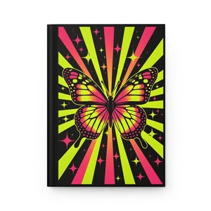 Diario de mariposas, cuaderno de moda para escribir - diario colorido de tapa dura, en blanco - Imagen 1 de 5