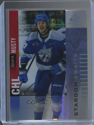 2023-24 Upper Deck SP Game Used CHL Edition Quentin Musty #SA-QM 1 of 1 True 1/1 - Image 1 of 3