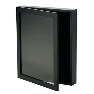 Forever Frames 14x17 Large Shadow Box Frame, Deep Shadow Box Display Case, Black - Picture 1 of 8