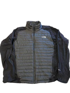 Mens THE NORTH FACE Gray/Black 800 Fill Down Vest Jacket Sz L - Picture 1 of 7