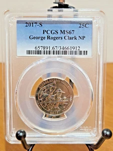 2017-S Washington Quarter George Rogers Clark NP PCGS MS67 #34661912 - Picture 1 of 2