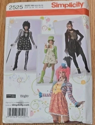 #2525 Simplicity Children's costume sewing pattern 14-20 Circus Clown Cosplay - Image 1 of 4