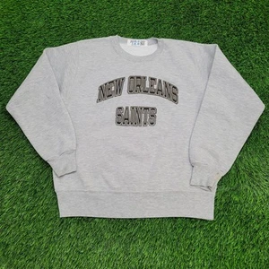 Vintage 80s New Orleans Saints Sweatshirt M/L 21x24 USA - Picture 1 of 15