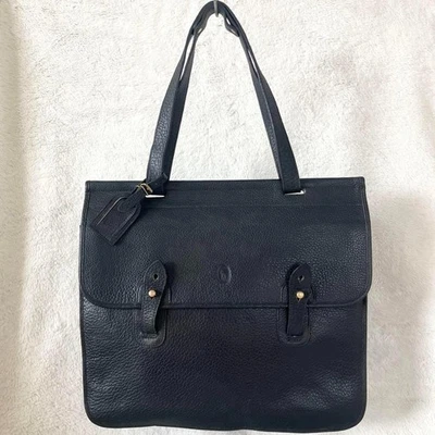 Bolso de Negocios Polo Ralph Lauren Cuero Granulado Negro Hombres Edición Limitada Ra Foto 1 de 4