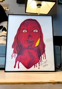 Original Horror-Inspired Portrait “Carrie” - Taylor Edington (2025) - Picture 1 of 3