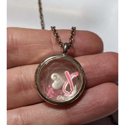 Avon Breast Cancer Awareness Floating Charm Locket - Image 1 of 4