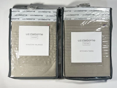 Liz Claiborne Home Variety Lot of 2: Window Valance &  Kitchen Tiers - Image 1 of 4