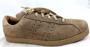 Vtg 70s 80s J&S Johnston & Murphy Beige Suede Sneakers Shoes USA Men's 7.5 RARE* - Picture 1 of 12