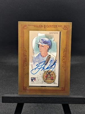 2023 Topps Allen & Ginter Drew Waters Mini Rookie AUto Autograph RC #MA-DW - Image 1 of 2