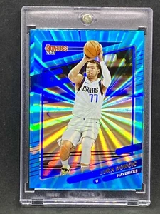 Luka Doncic RARE BLUE LAZER REFRACTOR INVESTMENT CARD PANINI MAVERICKS MINT - Picture 1 of 2