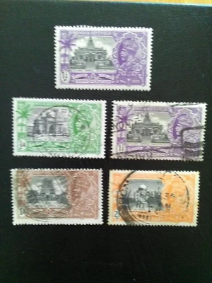 INDIA M/MINT & USED  STAMP  1935 SILVER JUBILEE 1/2 -  11/4 ANNA. - Image 1 of 2